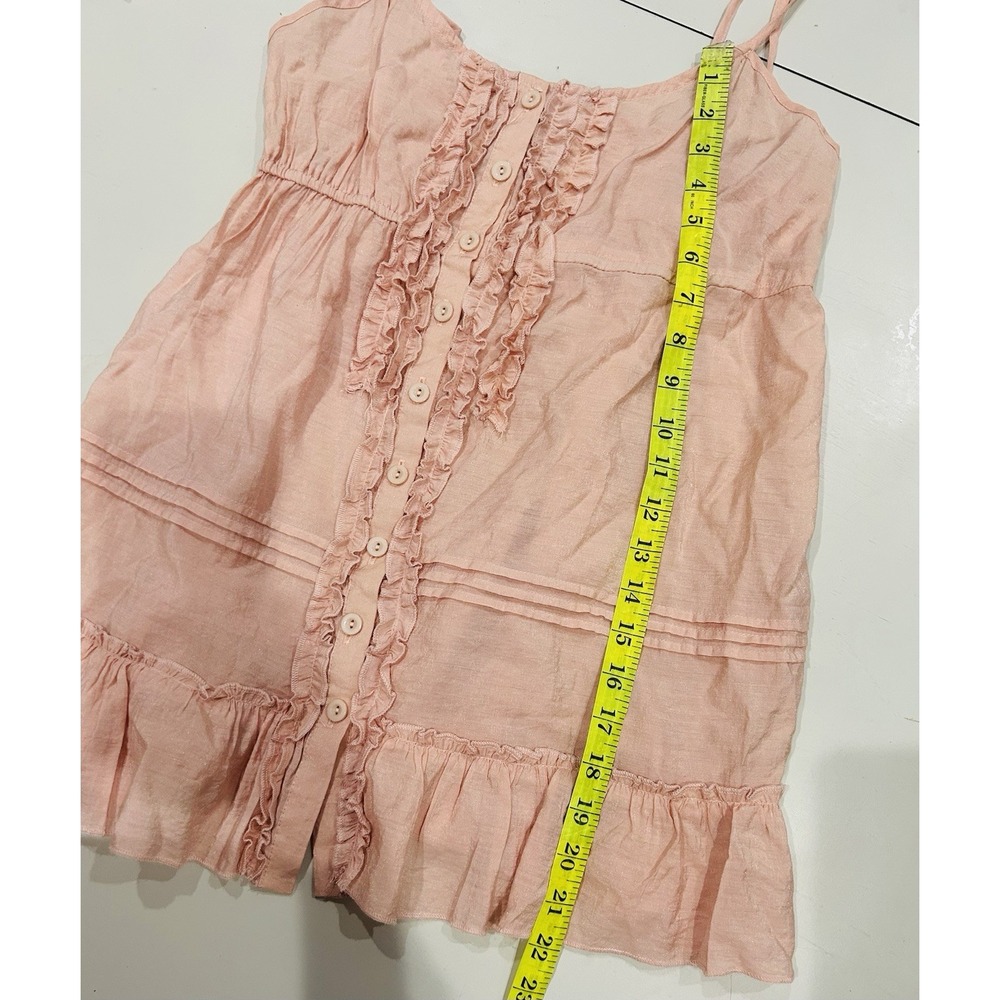 Vintage Wet Seal Womens Y2K Babydoll Top Size XL Preppy Coquette Feminine Ruffle - Picture 14 of 14